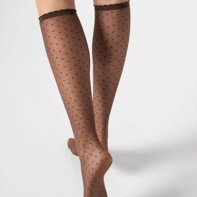 Foto van OROBLU KNEE HIGHS PLUMETIS 30 MOKA