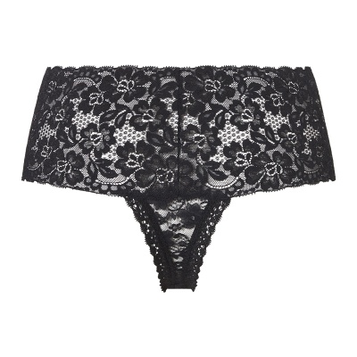 Foto van TEN CATE SOFT LACE HIGH WAIST STRING LACE BLACK
