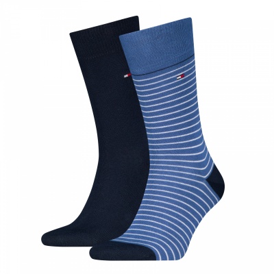 Foto van TH MEN SMALL STRIPE SOCK 2P BLUE
