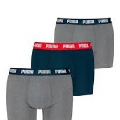 Foto van PUMA MEN EVERY DAY BOXERS 3P GREY/NAVY/RED COMBO