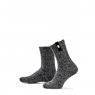 Foto van SOXS Originals Donkergrijze Wol – Label Bier – 42-46