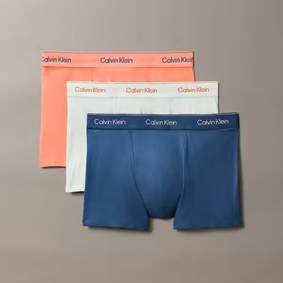 Foto van CALVIN KLEIN ICON COTTON STRETCH RELAXED FIT TRUNKS 3 PACK LV00NB42862V7