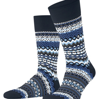 Foto van BURLINGTON FAIR ISLE HERENSOKKEN MARINE