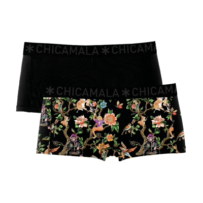 Foto van MUCHACHOMALO LADIES 2-PACK BOXER SHORTS TREEFRIENDS1215-01
