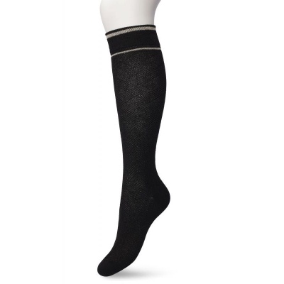 Foto van BONNIE DOON Glittering Herringbone knee high Black 