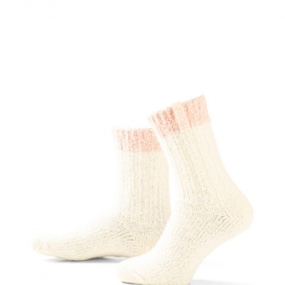 Foto van SOXS Originals, medium, bi-c, off-white - roze wol, pearl blush, 37-41 SOX3822