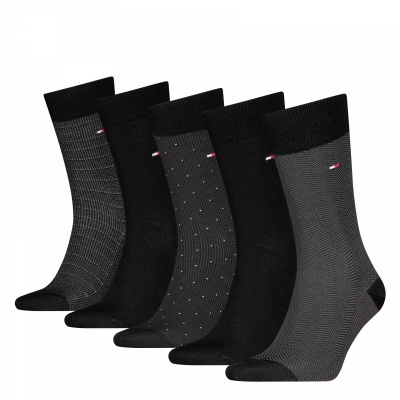 Foto van TH MEN SOCK 5P GIFTBOX HERRINGBON BLACK