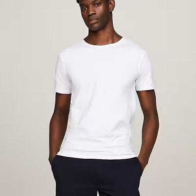 Foto van TOMMY HILFIGER T SHIRTS STRETCH CN TEE SS 3PACK WHITE UM0UM031380WT
