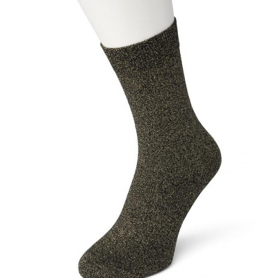Foto van Bonnie Doon cotton sparkle sock BP051138 Zilver en Gold