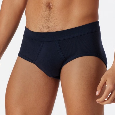 Foto van SCHIESSER ORIGINAL CLASSICS SPORT SLIP MET GULP NAVY 2 PACK