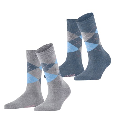 Foto van Burlington Everyday damessokken 2-pack ARTIC MELANGE