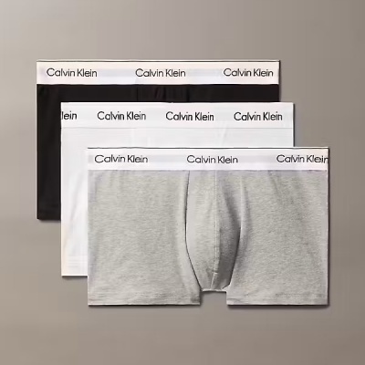 Foto van CALVIN KLEIN ICON COTTON STRETCH RELAXED FIT TRUNKS 3 PACK LV00NB4286MP1