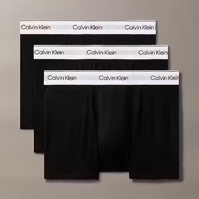 Foto van CALVIN KLEIN ICON COTTON STRETCH RELAXED FIT TRUNKS 3 PACK