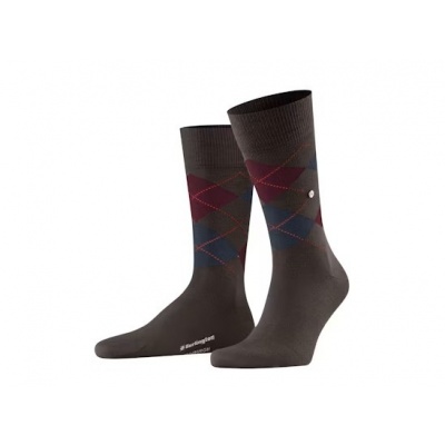 Foto van BURLINGTON EDINBURGH SOKKEN DARK BROWN