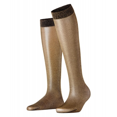 Foto van FALKE KNEE-HIGH GLITTER 30 DEN BLACK/GOLD