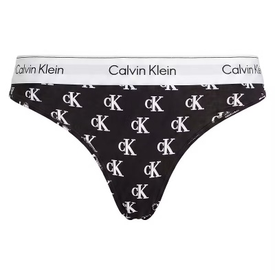 Foto van CALVIN KLEIN THONG COLLEGIATE LOGO SMALL+BLACK