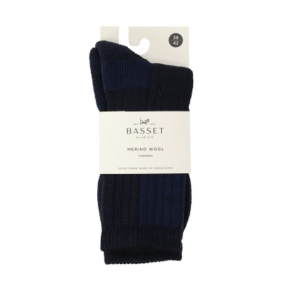 Foto van BASSET THERMO SOKKEN MERINO WOOL MARINE