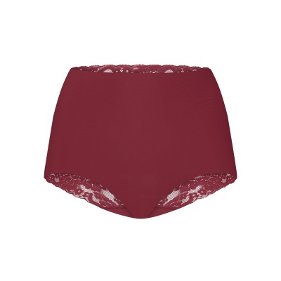 TEN CATE SECRETS HIGH WAIST VELVET RED MET KANT Foto van TEN CATE SECRETS HIGH WAIST VELVET RED MET KANT