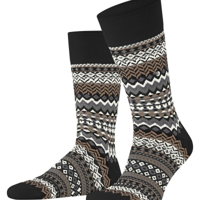 Foto van BURLINGTON FAIR ISLE HERENSOKKEN BLACK