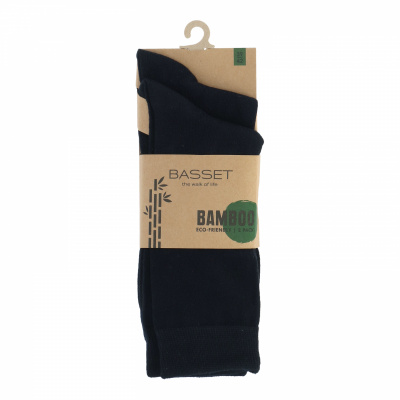 Foto van BASSET BAMBOO SOCK 2PACK MARINE