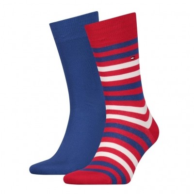 Tommy Hilfiger 2 pack heren sokken 472001001 861 ribbon red Tommy Hilfiger 2 pack heren sokken 472001001 861 ribbon red