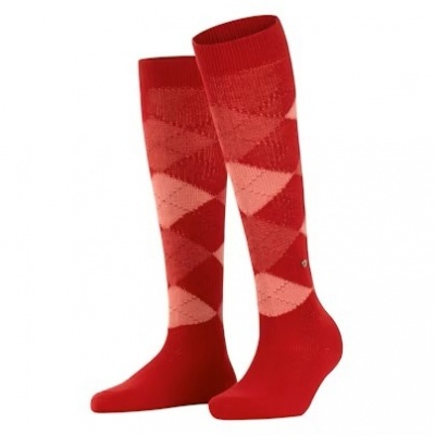 Foto van Burlington Whitby Damen Kniestrümpfe vermillion red