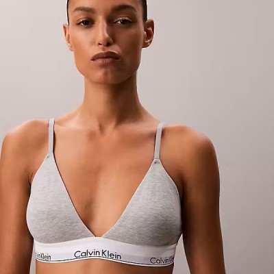 Foto van CALVIN KLEIN LIGHTLY LINED TRIANGLE GREY HEATHER