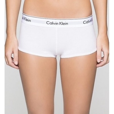 Calvin Klein boyshort modern cotton F3788E wit Calvin Klein boyshort modern cotton F3788E wit