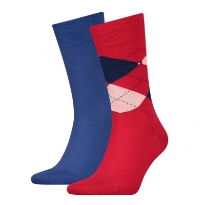 Tommy Hilfiger 2 pack heren sokken 391156 861 ribbon red Tommy Hilfiger 2 pack heren sokken 391156 861 ribbon red