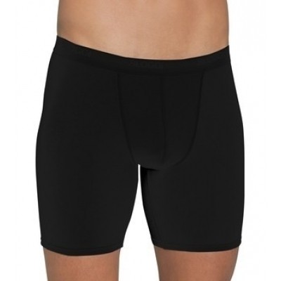 SLOGGI BASIC LONG BOXER WIT EN ZWART