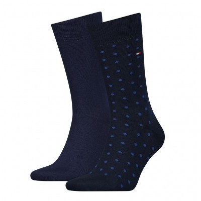 Tommy Hilfiger 2 pack heren sokken DOTTED 382012001 322 navy Tommy Hilfiger 2 pack heren sokken DOTTED 382012001 322 navy