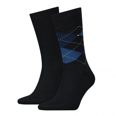 Tommy Hilfiger 2 pack heren sokken 391156 054 tommy blue Tommy Hilfiger 2 pack heren sokken 391156 054 tommy blue