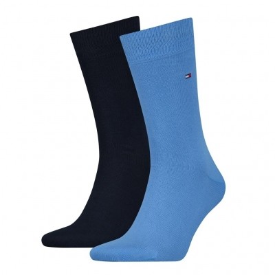Tommy Hilfiger 2 pack heren sokken 37111 017 palace blue Tommy Hilfiger 2 pack heren sokken 37111 017 palace blue