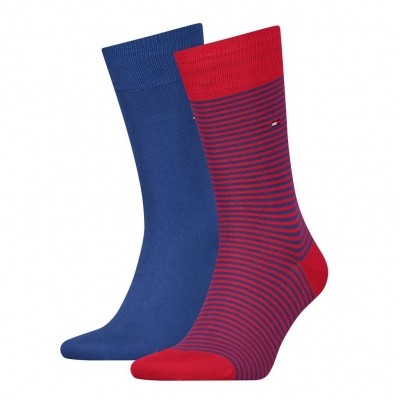 Tommy Hilfiger 2 pack heren sokken 342029001 861 ribbon red Tommy Hilfiger 2 pack heren sokken 342029001 861 ribbon red