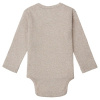 Afbeelding van Noppies Romper rib Nino long sleeve (Taupe Melange)