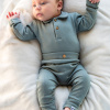 Afbeelding van Klein Polo romper Rib (Stone Green)