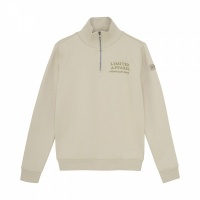 Indian Blue Sweater Zip Collar Print Foto van Indian Blue Sweater Zip Collar Print