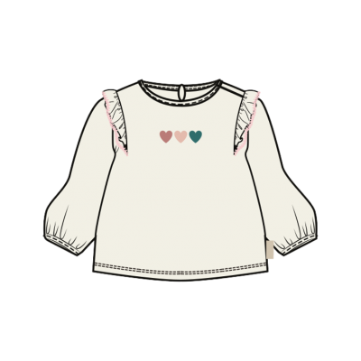 Bess Shirt Longsleeve Hearts
