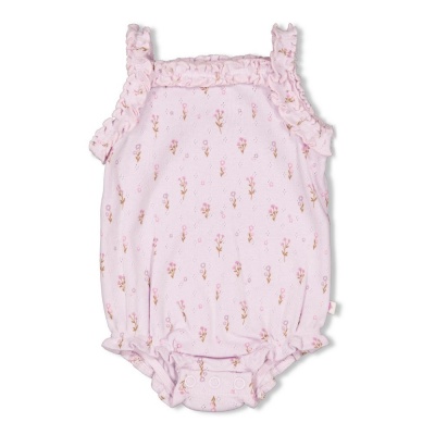 Feetje Romper pointelle rib AOP - Flower Ranch