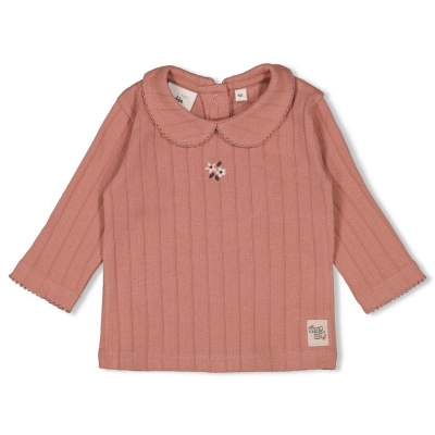 Feetje Longsleeve pointelle rib - Woodland Bloom