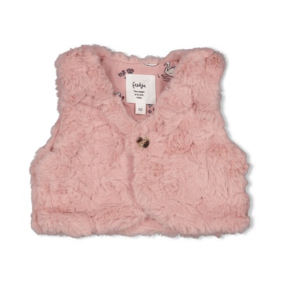Feetje Fake fur gilet - Swanlake