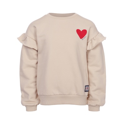 LOOXS Little sweater with ruffles