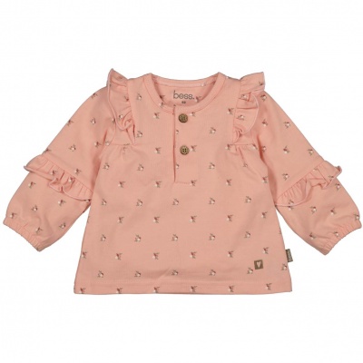 Bess Shirt l.sl. Ruffles Flowers