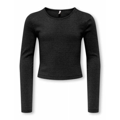 KIDS ONLY KOGTRINNY LIFE LS GLITTER CUTOUT TOP JRS