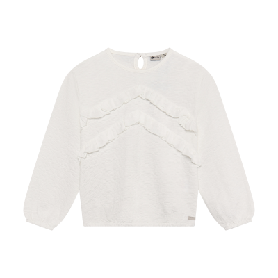 Daily7 T-shirt Longsleeve Ruffle