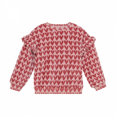 Daily7 Sweater Heart Print