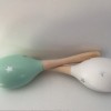 Afbeelding van Woodenprincess | Maracas | Mint en Wit