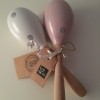 Afbeelding van Woodenprincess | Maracas | Roze en Wit
