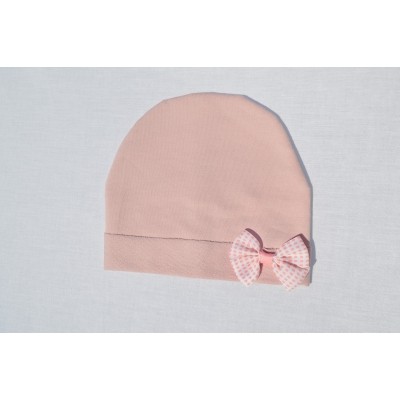 UL&KA | Muts | Roze Met Strik UL&KA | Muts | Roze Met Strik
