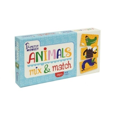 Petit Monkey | Puzzel | Animals mix & match Petit Monkey | Puzzel | Animals mix & match
